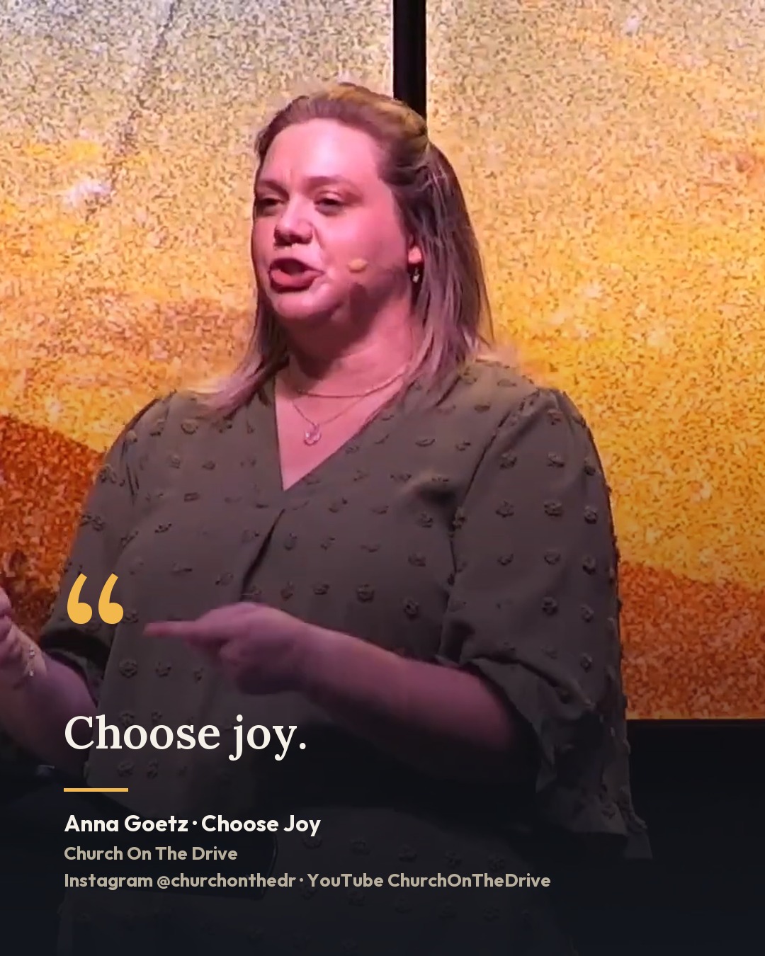 Choose joy.